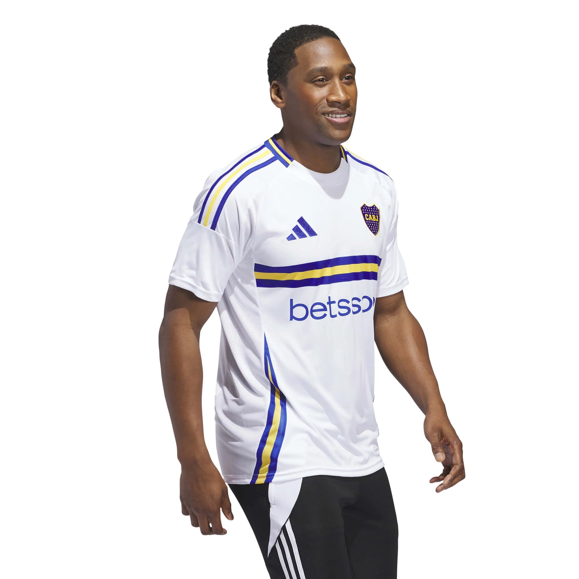 adidas 2024-25 Boca Juniors Men's Stadium Away Jersey (Model - Side)