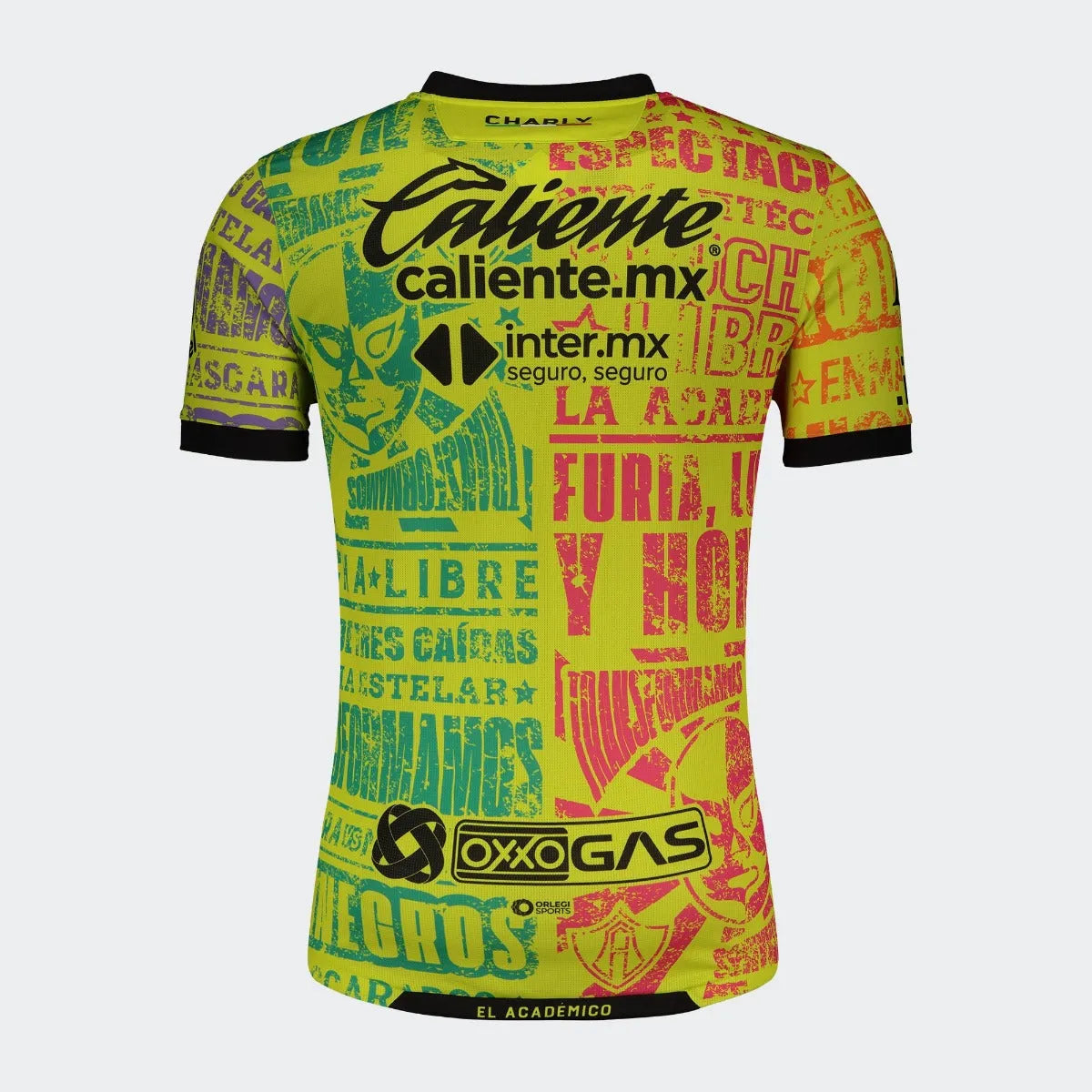 Charly 2021-22 Atlas Third Jersey - Yellow-Red-Blue (Back)