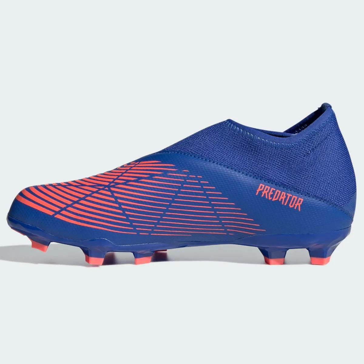 adidas JR Predator Edge .3 Laceless FG - Hi Res Blue-Turbo (Side 2)