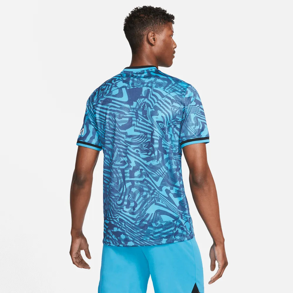 Nike 2022-23 Tottenham Third Jersey Turquoise (Model - Back)
