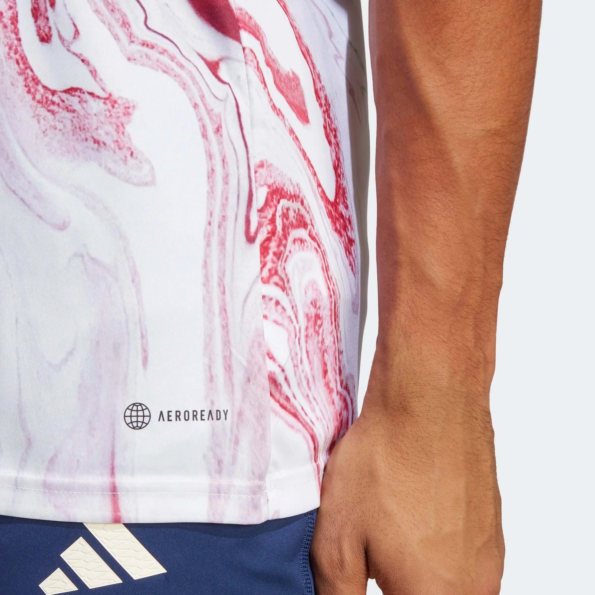 adidas 2023 Italy Pre-Match Jersey - Green-White-Red (Detail 2)