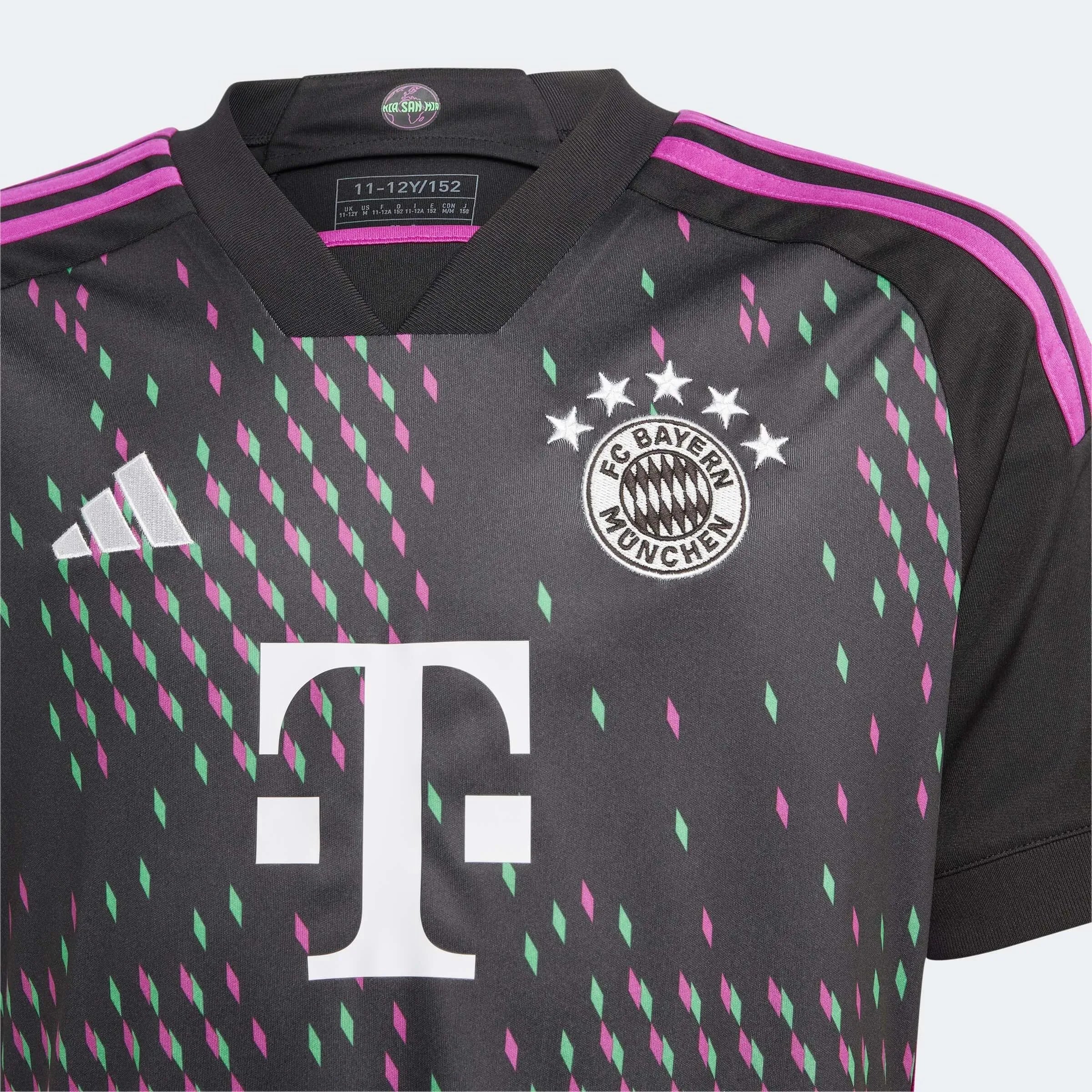 adidas 2023-24 Bayern Munich Youth Stadium Away Jersey (Detail 1)
