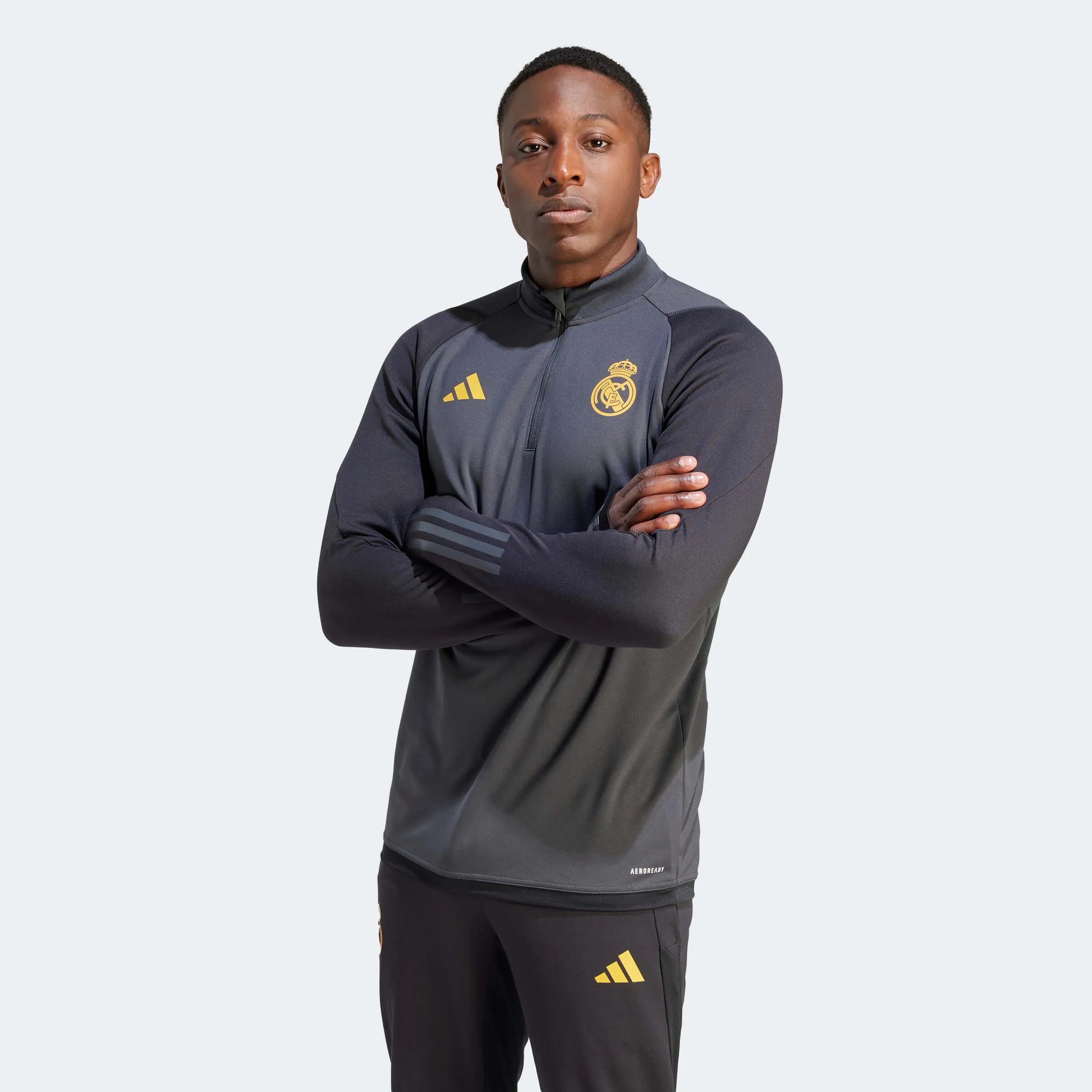 adidas 2023-24 Real Madrid Men's Tiro 23 Training Top (Model - Front)