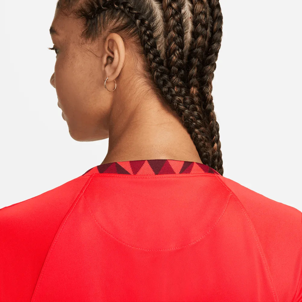 Nike England Women's EC22 Away Jersey - Crimson-Maroon (Detail 2)