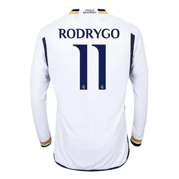adidas 2023-24 Real Madrid Men's Stadium Home Long-Sleeve Jersey