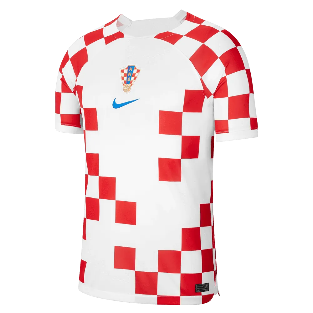 Nike 2022-23 Croatia Home Jersey White-Red-Blue (Front)