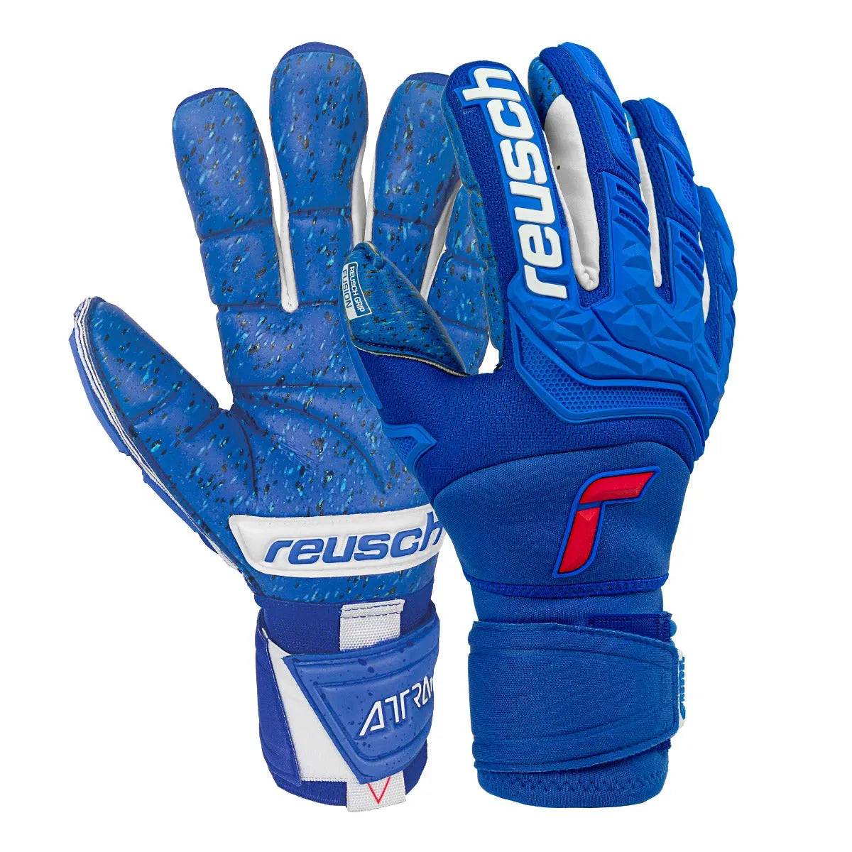 Reusch Attrakt Freegel Fusion Ortho Tech Goaliator Goalkeeper Gloves Royal White