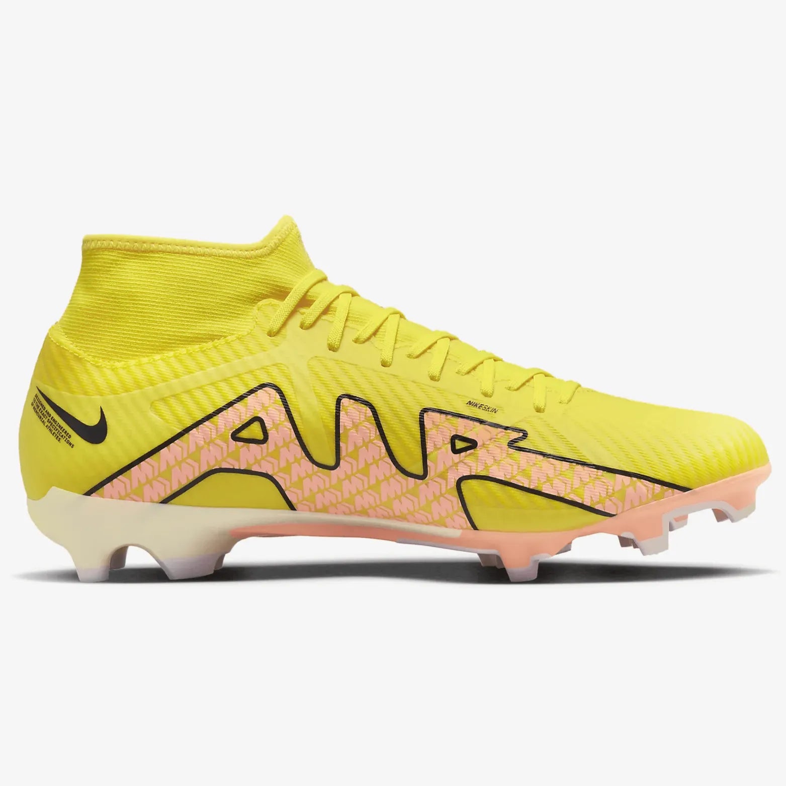 Nike Zoom Superfly 9 Academy FG-MG - Yellow Strike-Sunset Glow (Side 2)