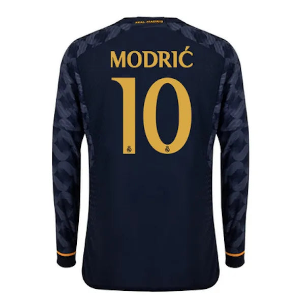 adidas 2023-24 Real Madrid Men's Away Long-Sleeve Jersey