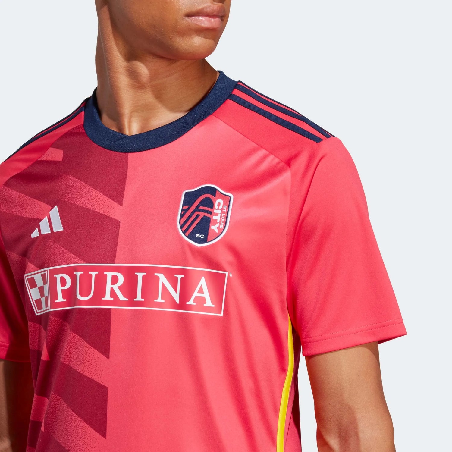 adidas 2023-24 St. Louis City Home Jersey - Power Pink-Indigo (Detail 1)