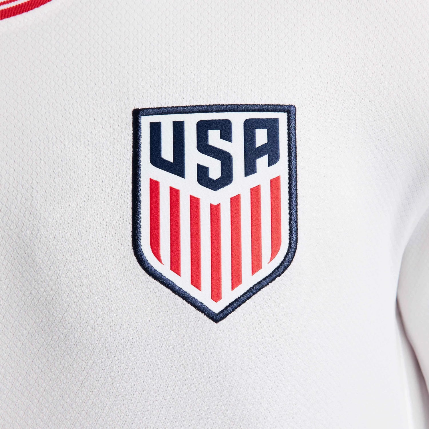 Nike 2024-25 USA Men's Stadium Home Long-Sleeve Jersey (Detail 3)