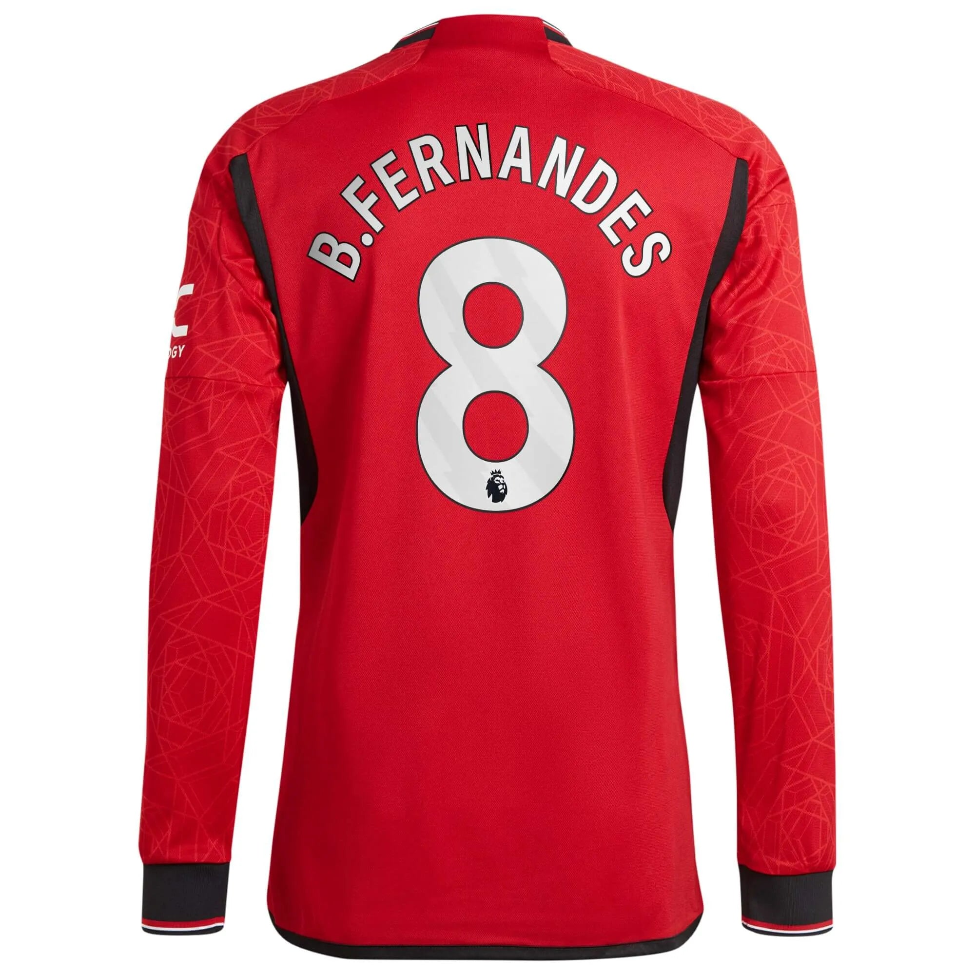 adidas 2023-24 Manchester United Men's Authentic Home Long-Sleeve Jersey