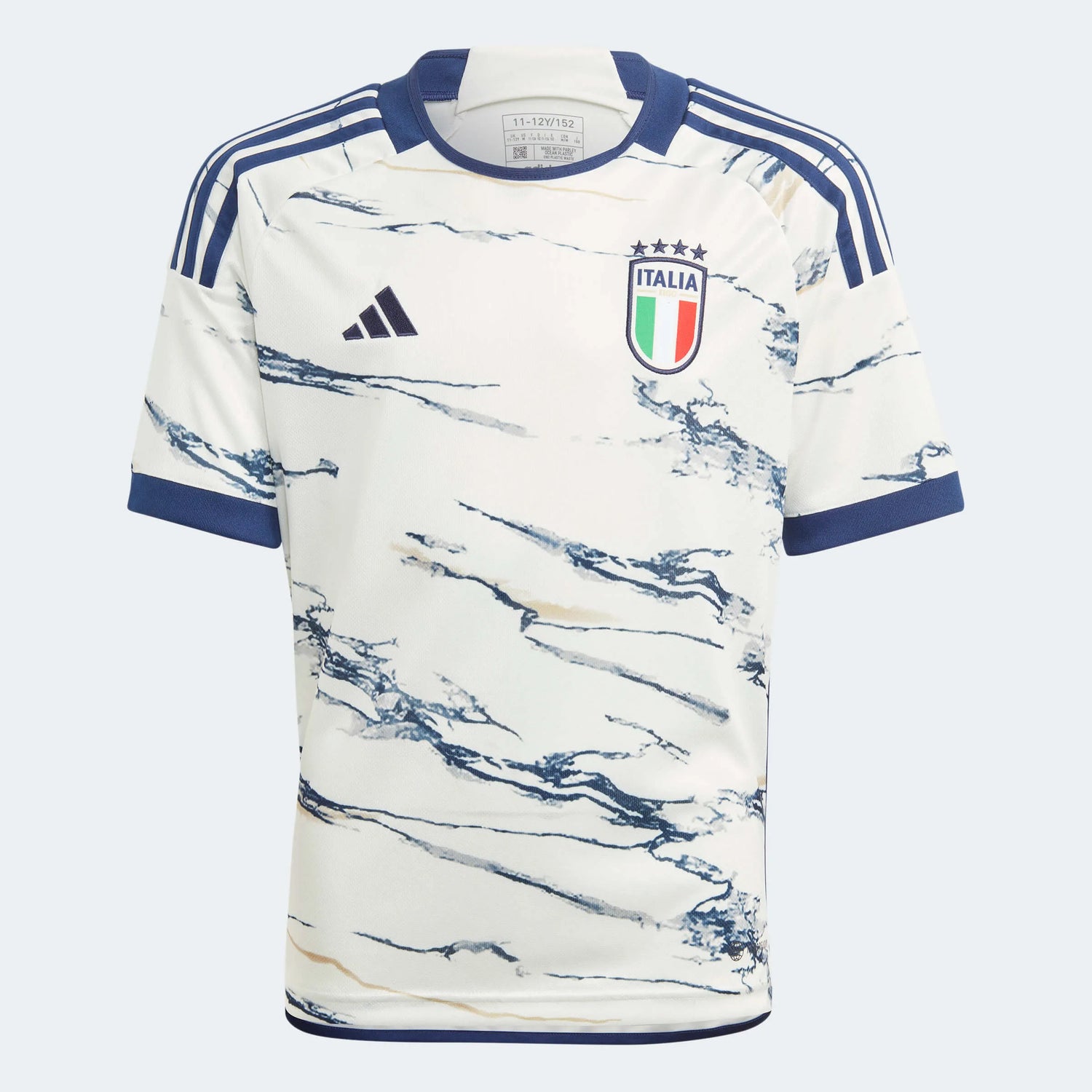 adidas 2023 Italy Youth Away Jersey - White (Front)