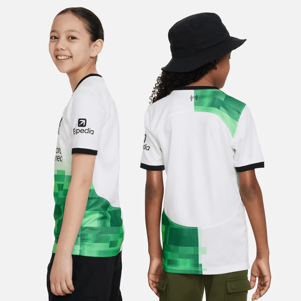 Nike 2023-24 Liverpool Youth Stadium Away Jersey (Models - Back)