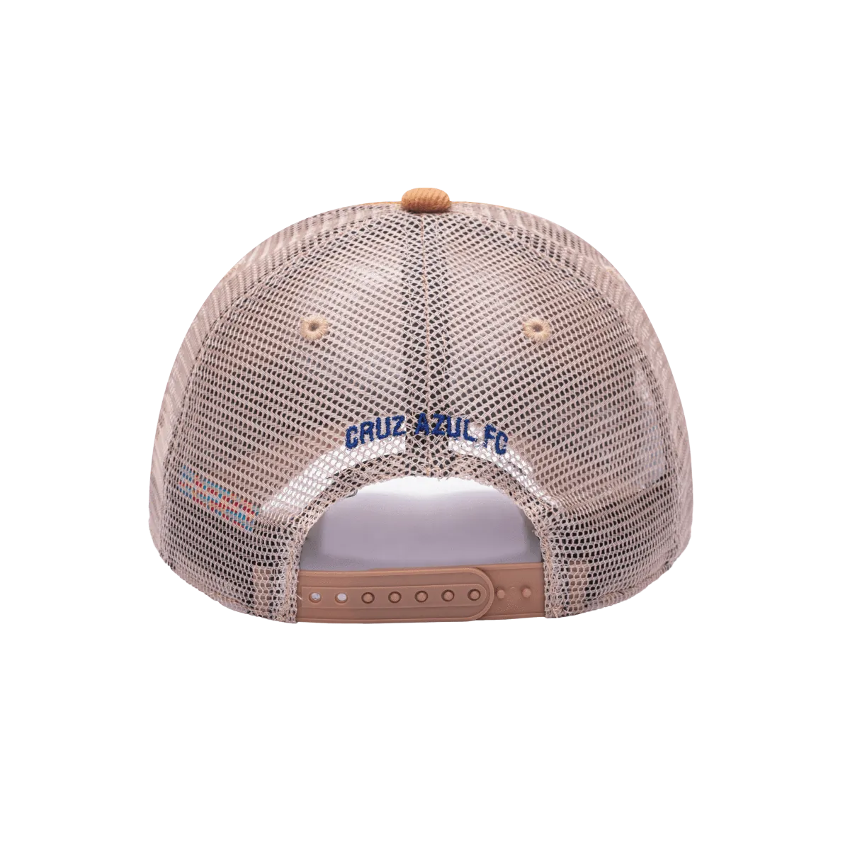 FI Collection Cruz Azul Camionero Trucker Hat - Brown (Back)