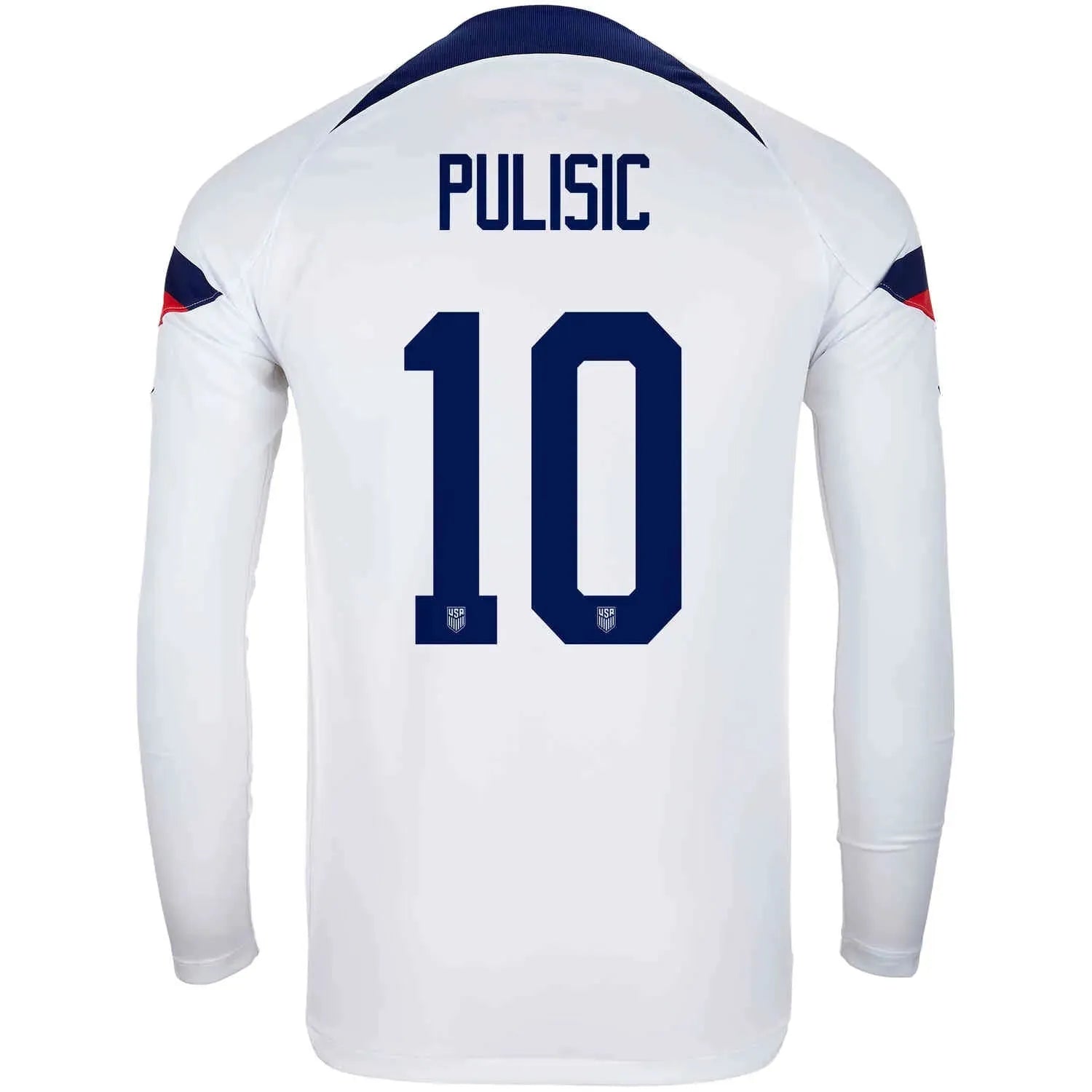 Nike 2022-23 USA Home Long Sleeve Jersey White-Loyal Blue