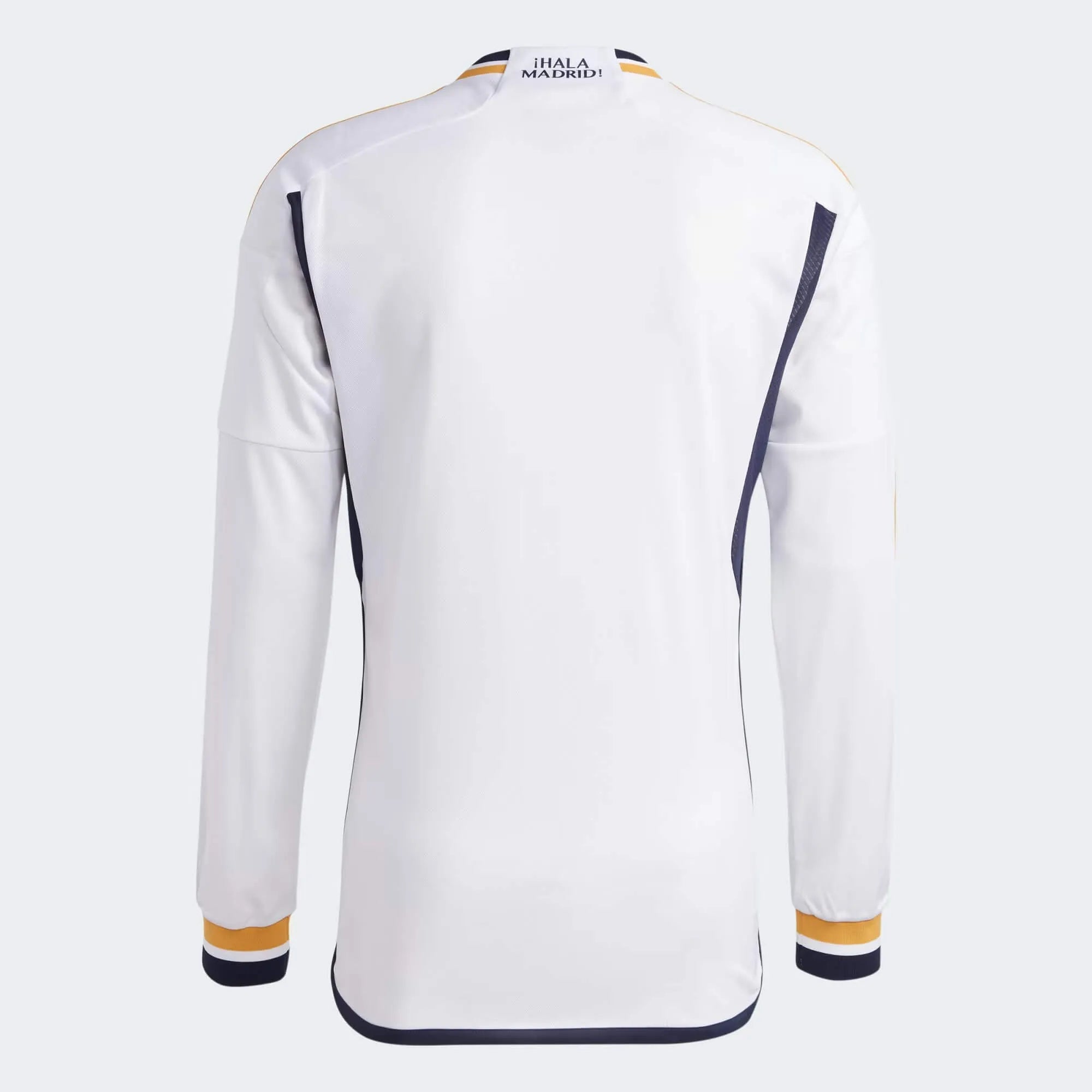 adidas 2023-24 Real Madrid Men's Stadium Home Long-Sleeve Jersey (Back)