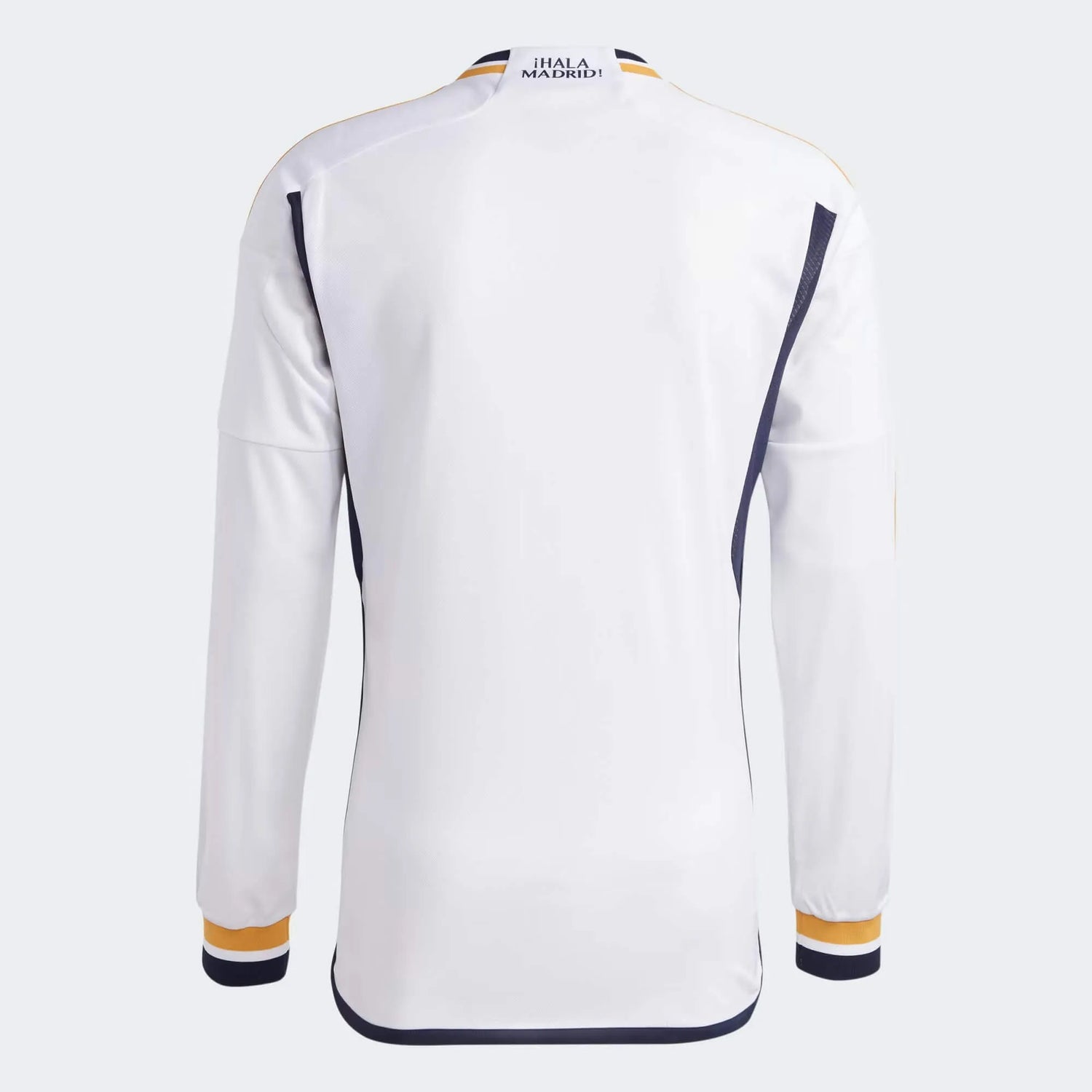 adidas 2023-24 Real Madrid Men's Stadium Home Long-Sleeve Jersey (Back)