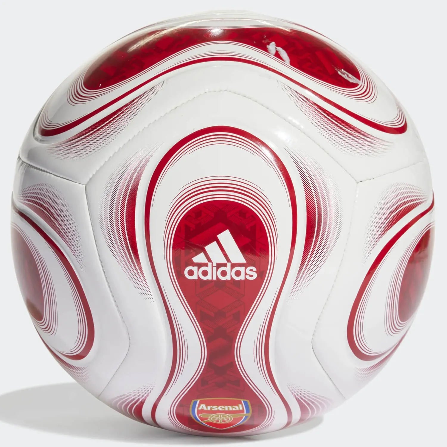 adidas 2022-23 Arsenal Home Club Ball - White-Scarlet (Back)
