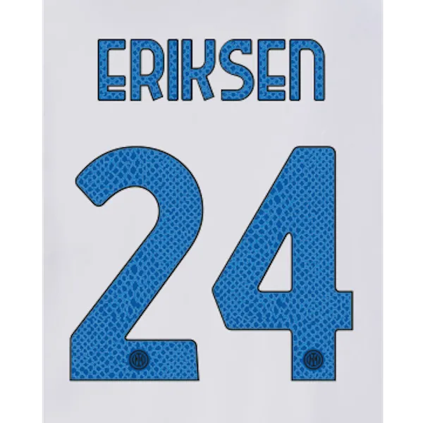 Inter Milan 2021-22 Away Eriksen #24 Jersey Name Set (Main)