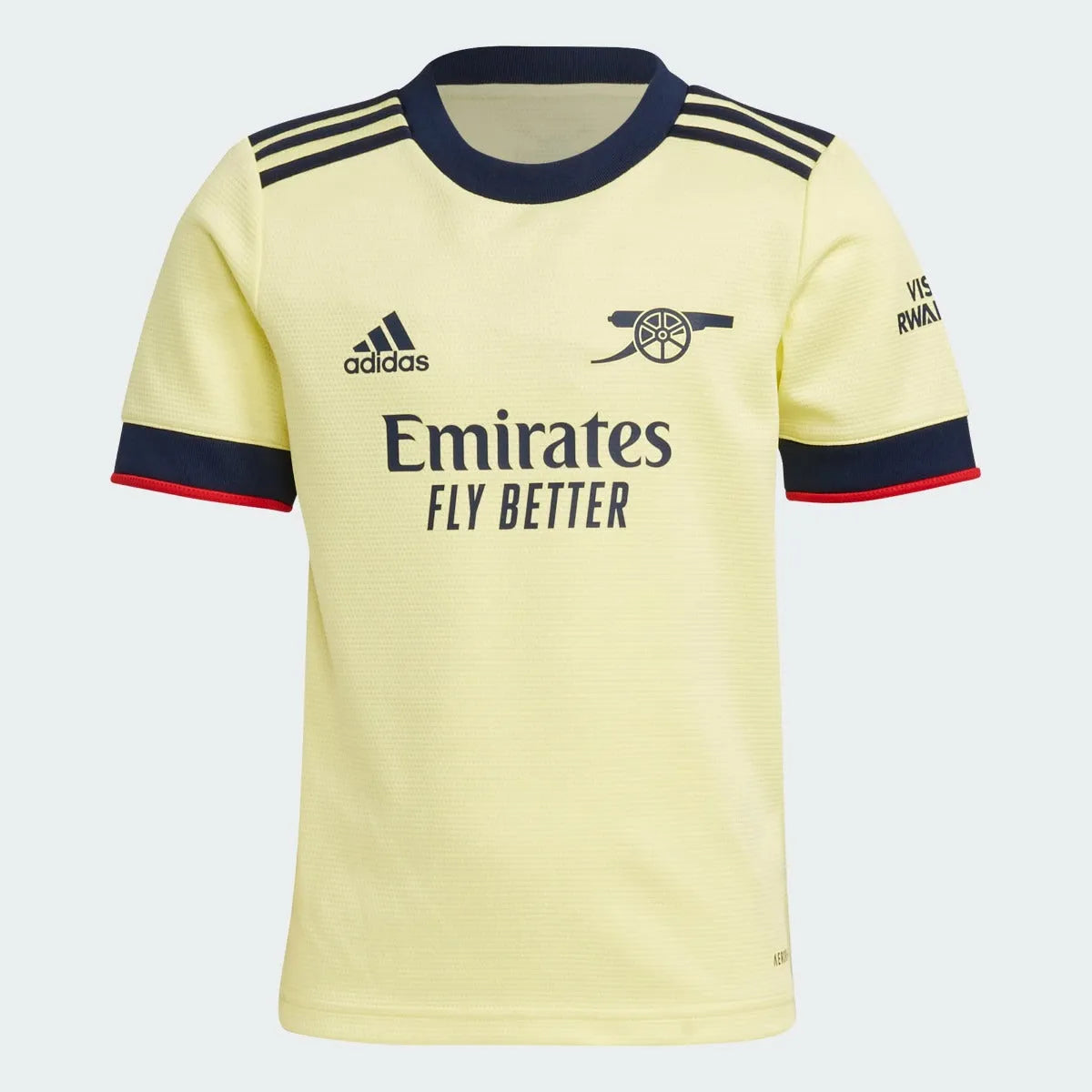 Adidas 2021-22 Arsenal Away Mini Kit - Pearl Citrine (Shirt - Front)