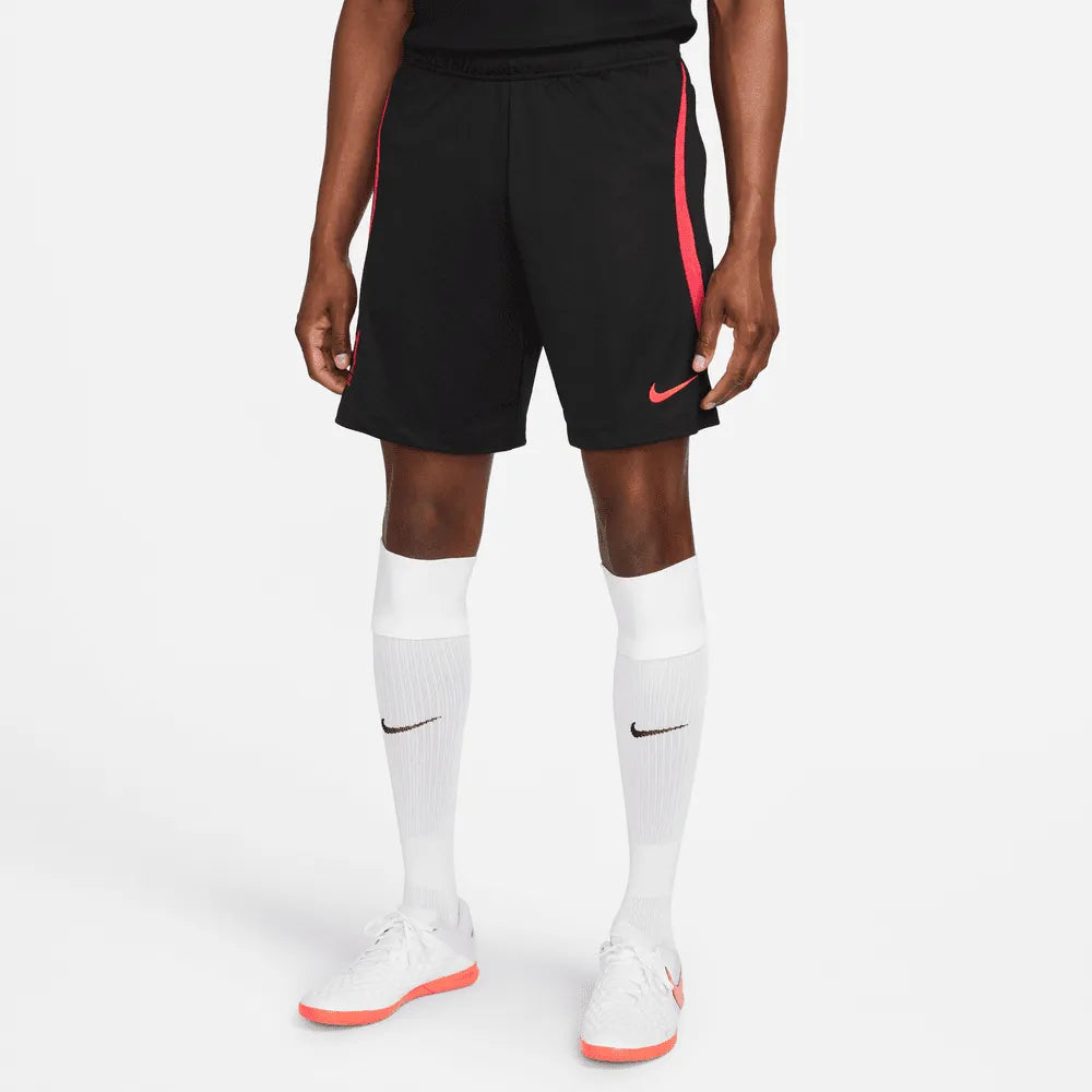 Nike 2022-23 Liverpool DF Strike Shorts - Black-Siren Red (Model - Front)