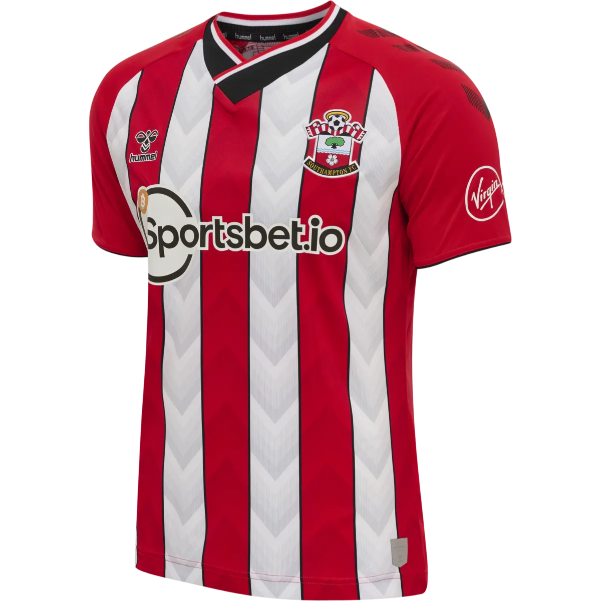 Hummel 2021-22 Southampton Home Jersey - Red-White (Diagonal)