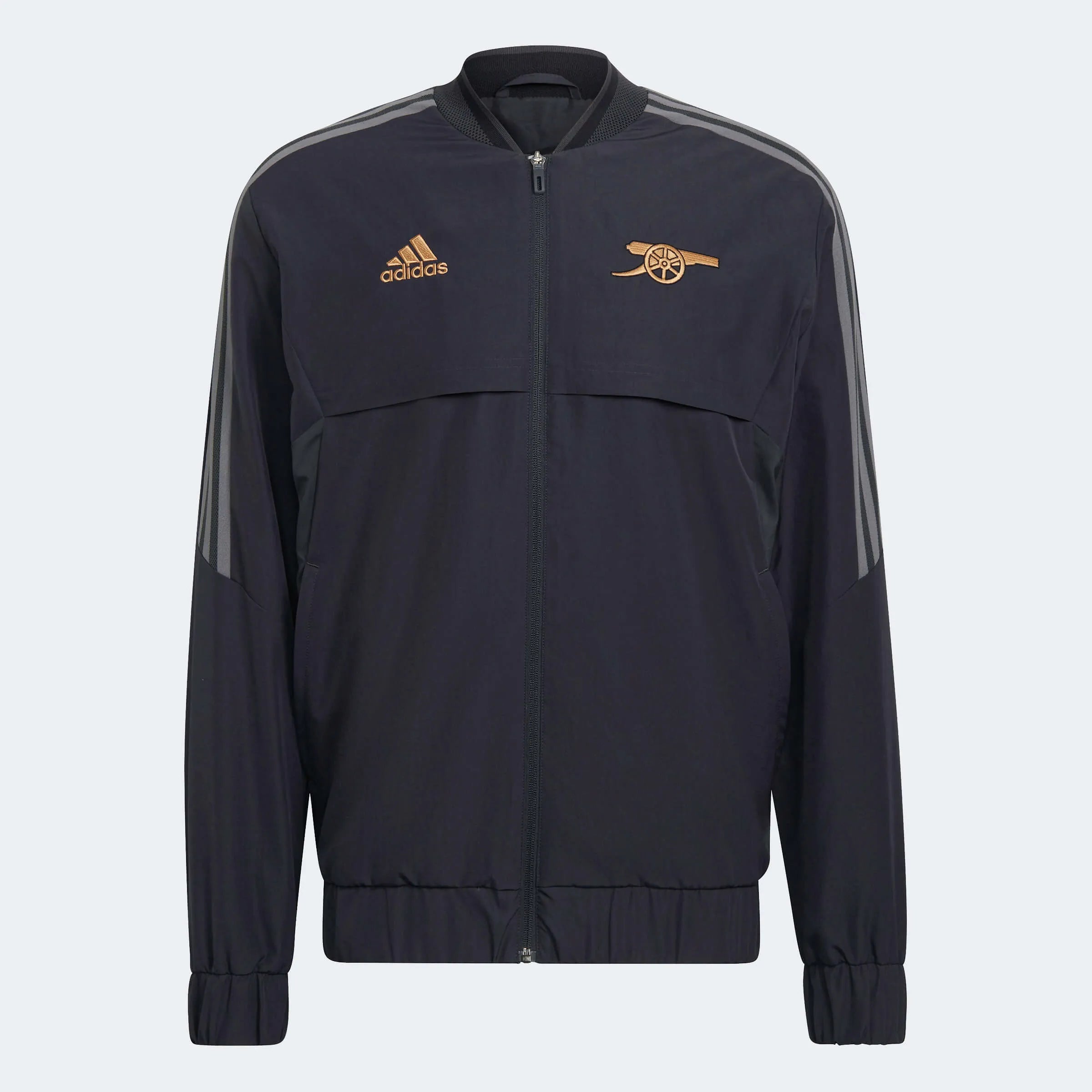 adidas 2022-23 Arsenal Condivo Anthem Jacket - Carbon (Front)
