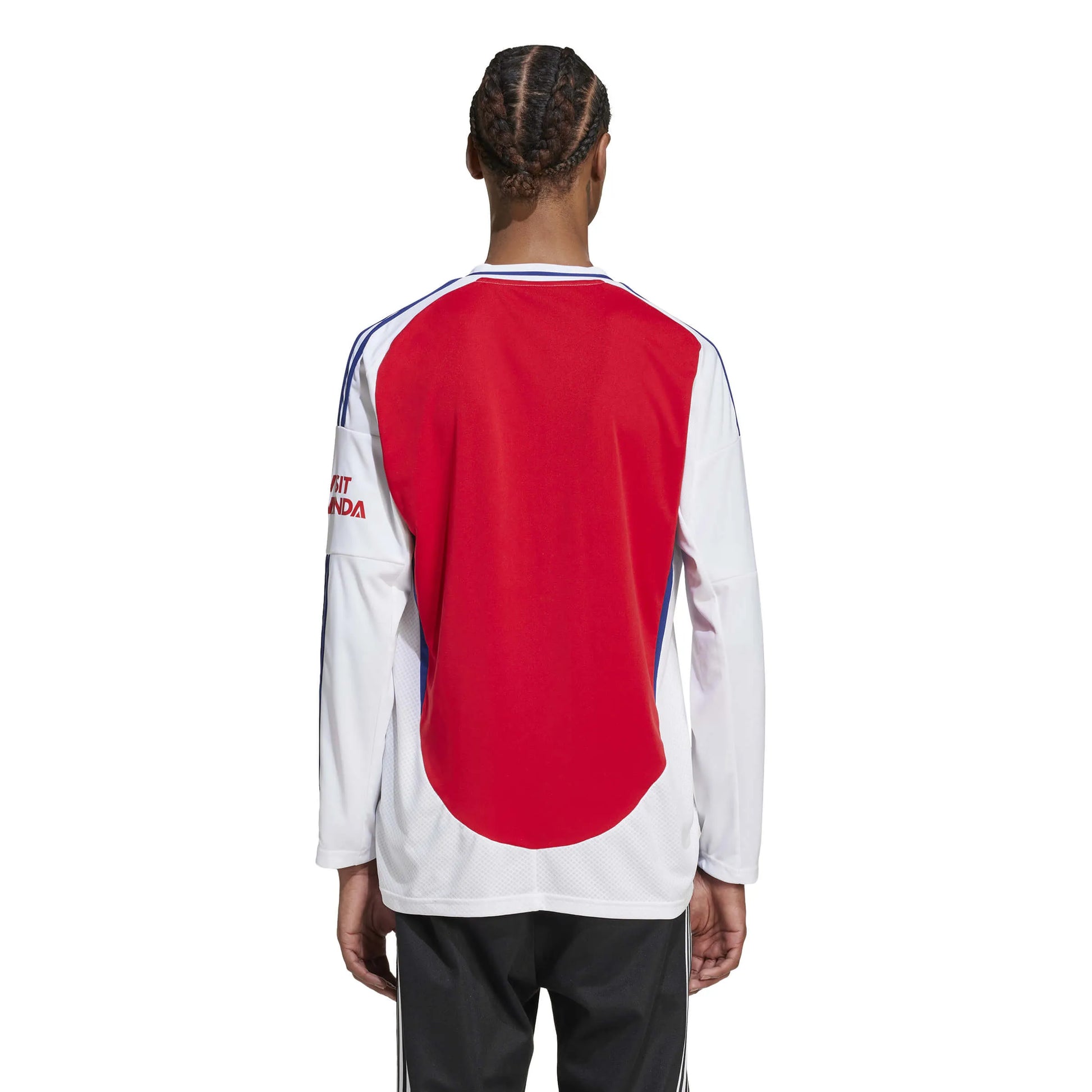 adidas 2024-25 Arsenal Men's Stadium Home Long-Sleeve Jersey (Model - Back)