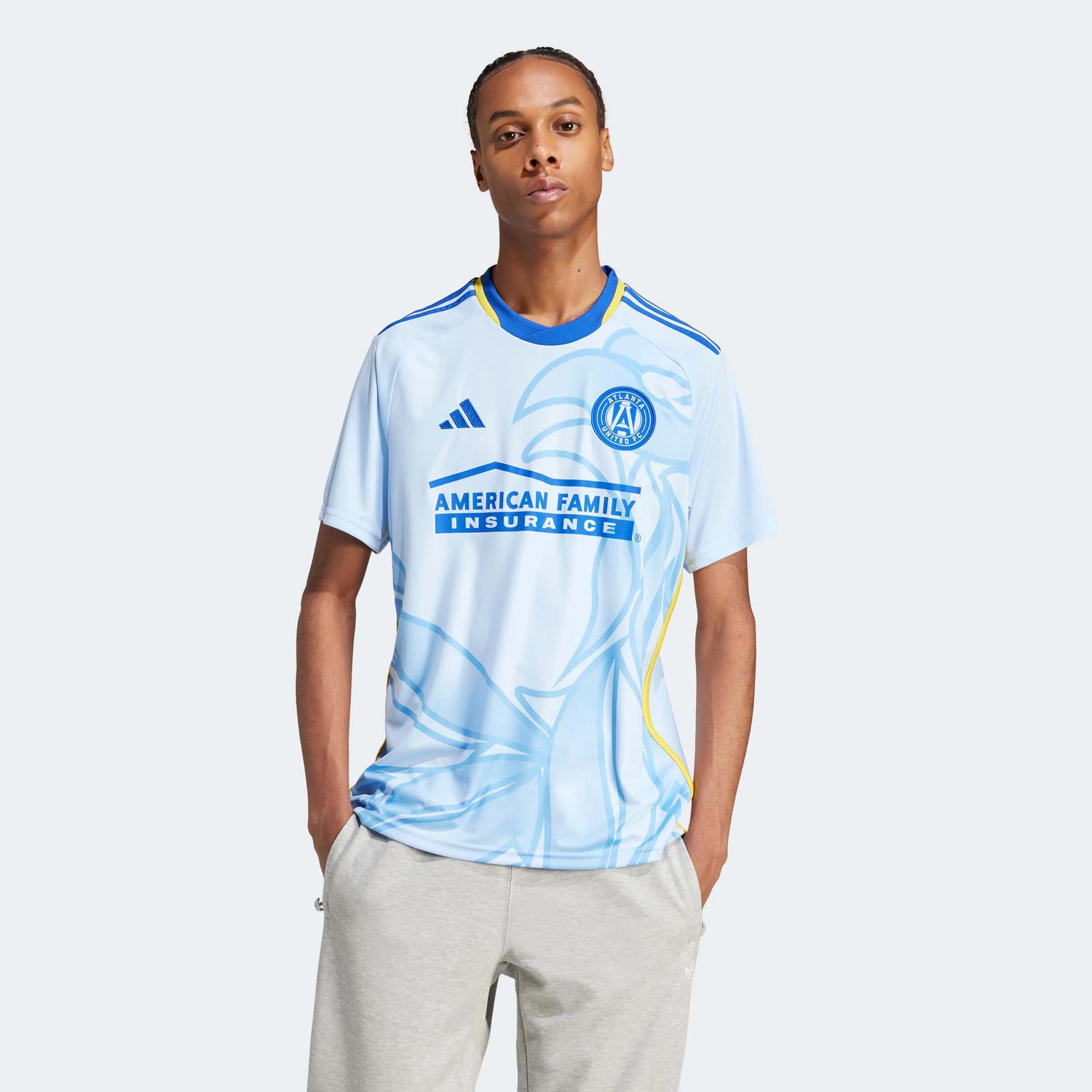 adidas 2024-25 Atlanta United Men's Stadium Away Jersey (Model - Front)