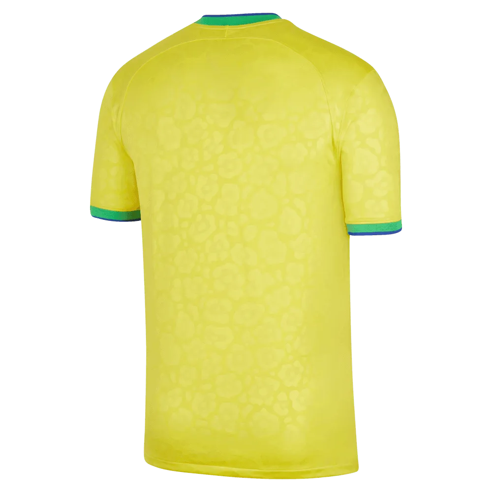 Nike 2022-23 Brazil Home Jersey - Yellow (Back)