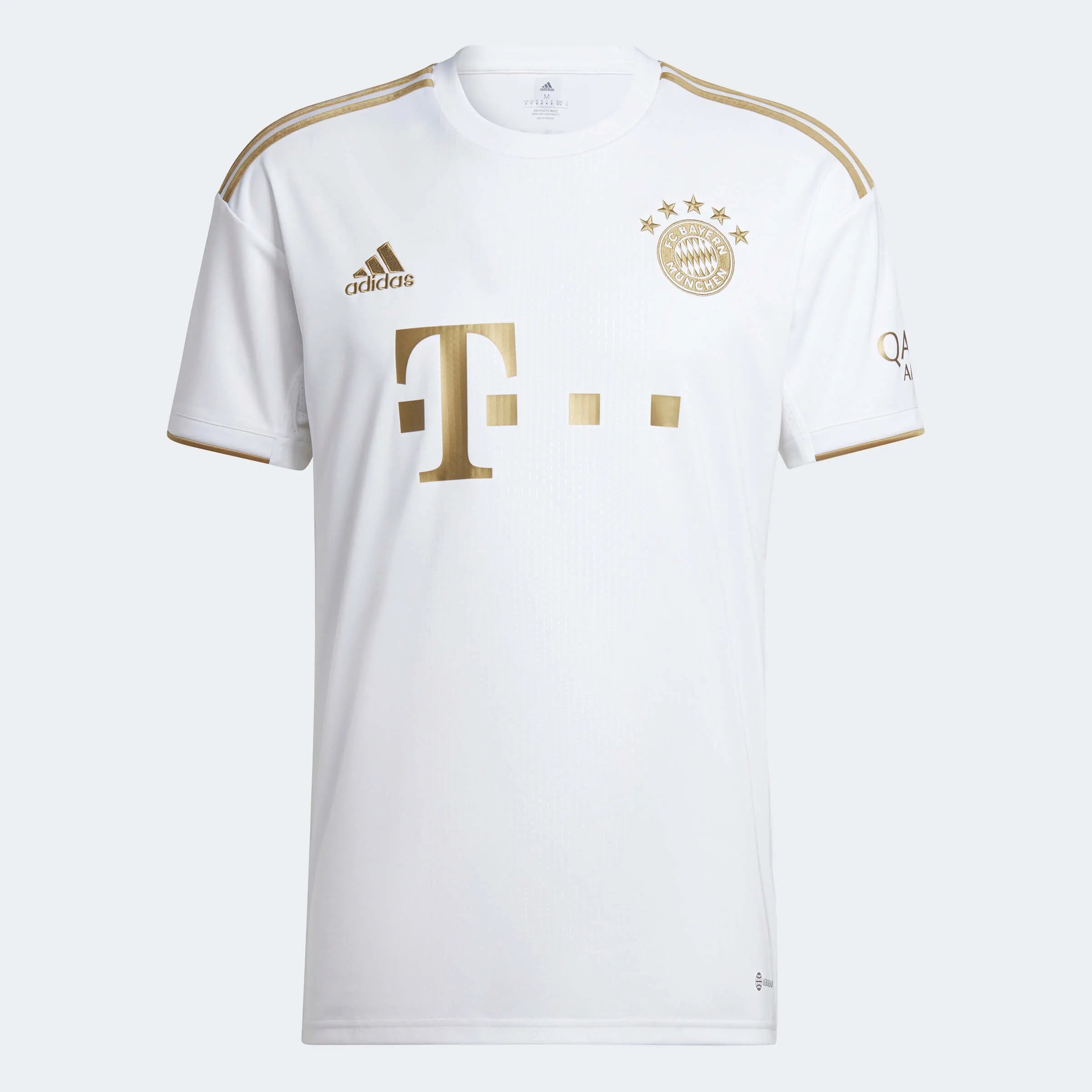 adidas 2022-23 Bayern Munich Away Jersey - White-Gold (Front)