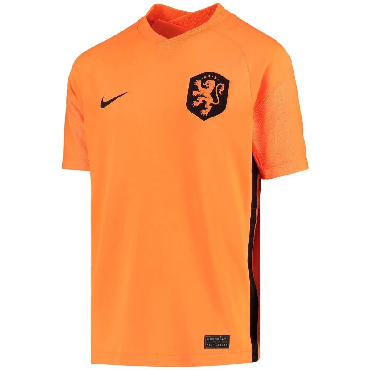 Nike Netherlands Women's EC22 Youth Home Jersey - Total Orange-Black (Front)