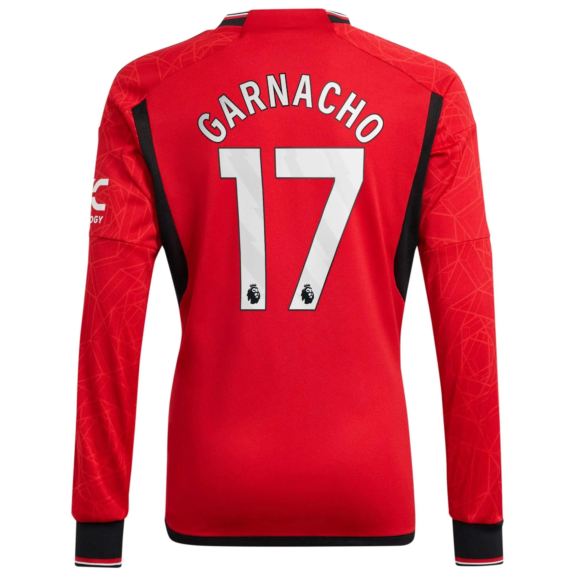 adidas 2023-24 Manchester United Men's Stadium Home Long-Sleeve Jersey