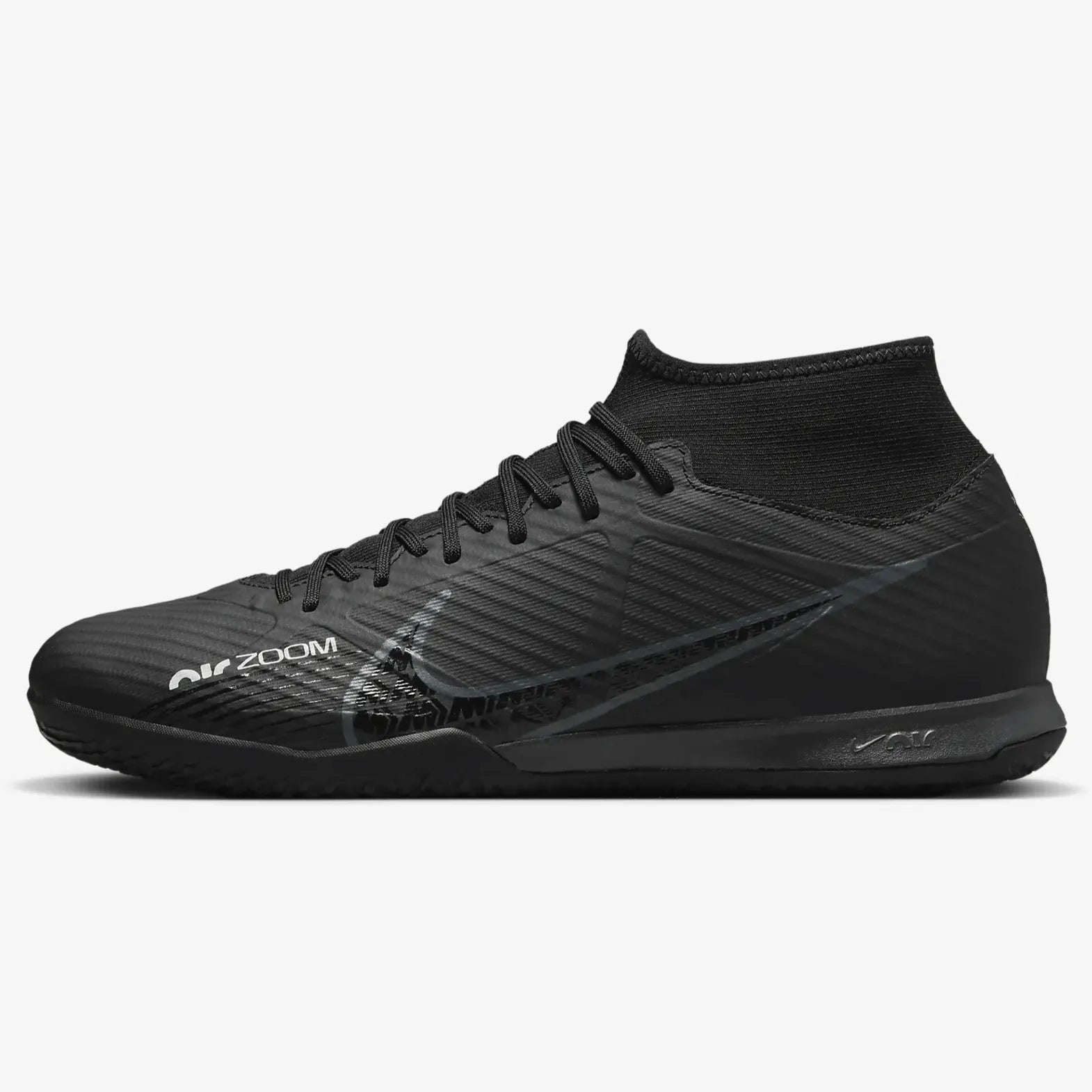 Nike Zoom Superfly 9 Academy Indoor - Black-Grey (Side 1)