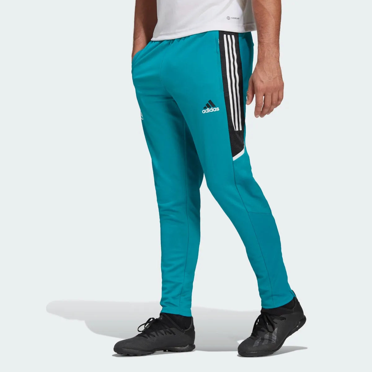 Adidas 2021-22 Real Madrid Euro Training Pants - Blast Emerald (Model - Front)