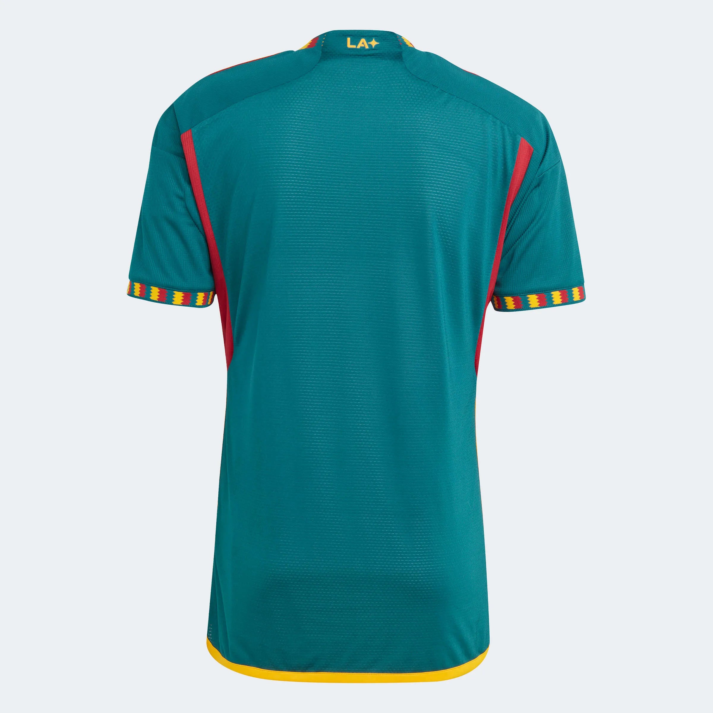 adidas 2023-24 LA Galaxy Authentic Away Jersey - Mystery Green-Team Gold (Back)