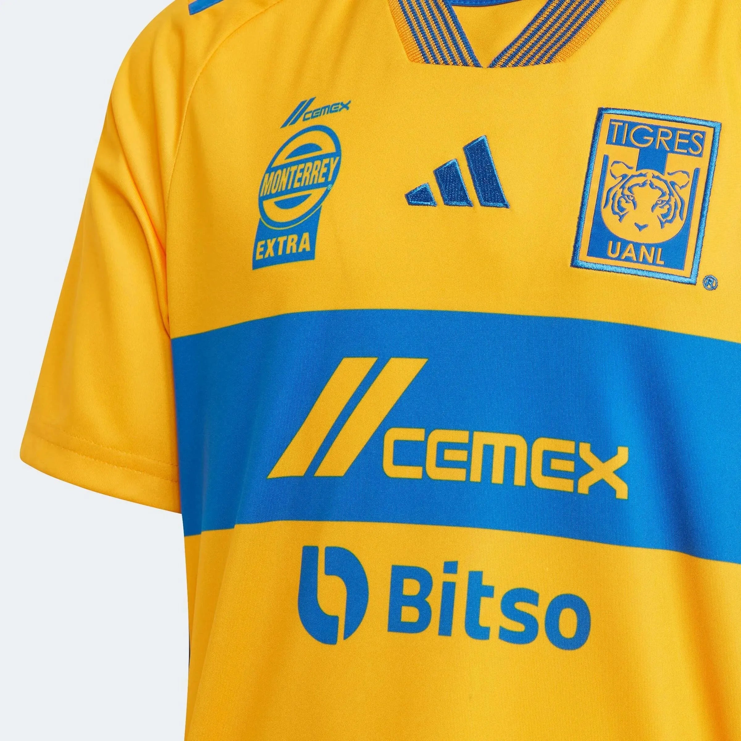 adidas 2023-24 Tigers Youth Stadium Home Jersey (Detail 1)