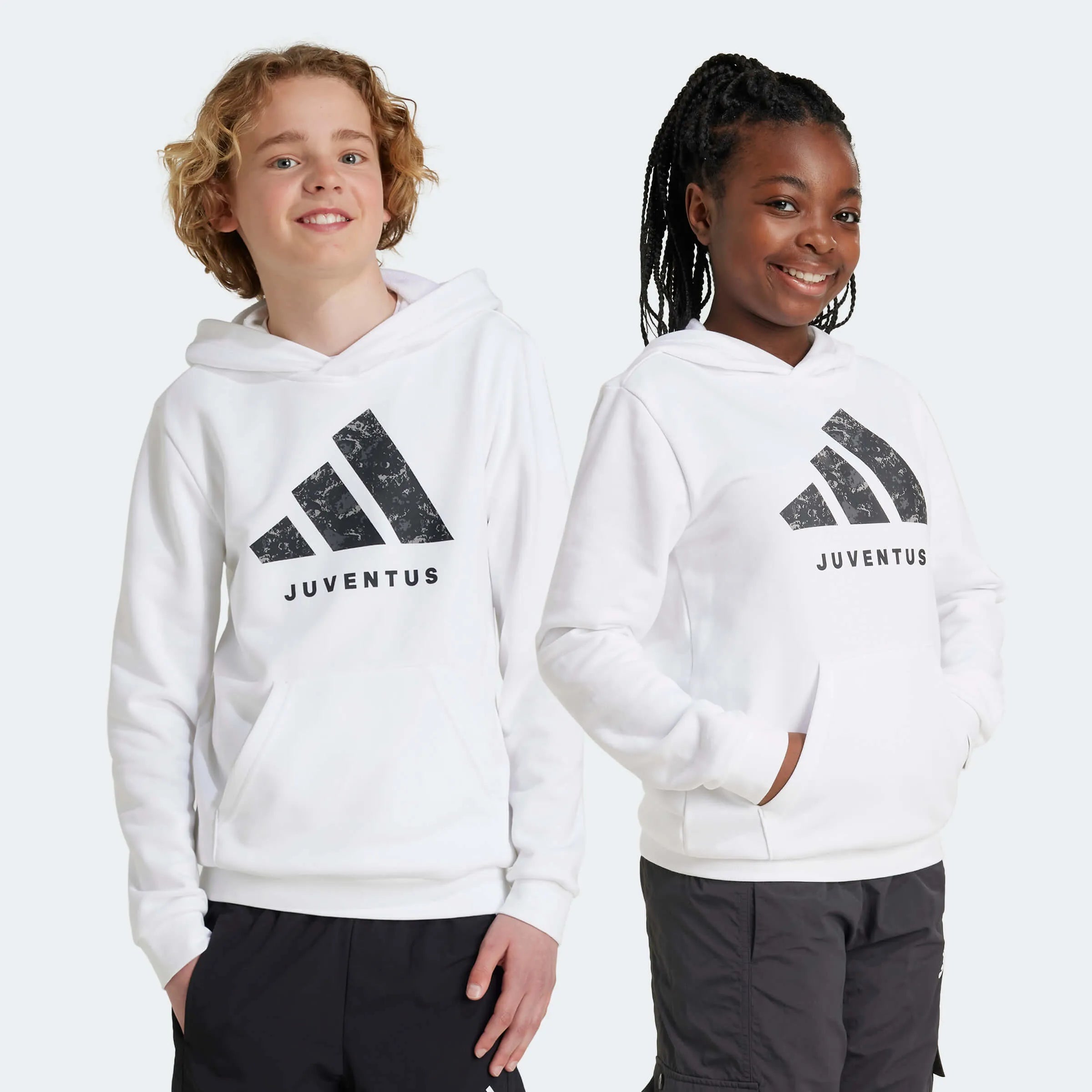 adidas 2024-25 Juventus Youth Hoodie (Models - Front)
