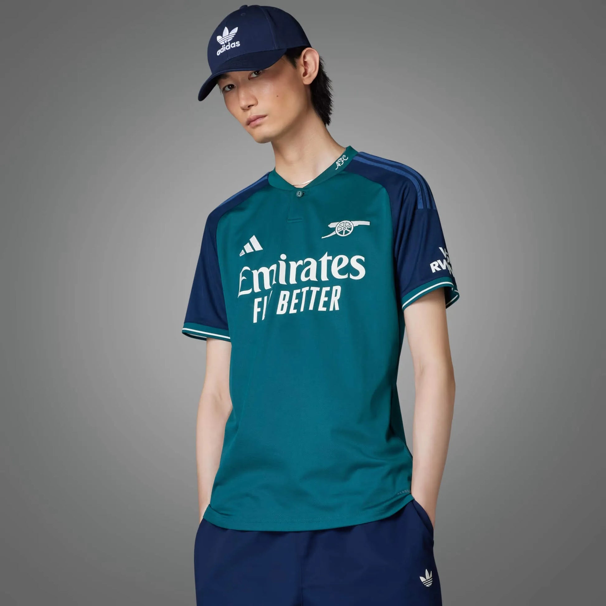 adidas 2023-24 Arsenal Men's Stadium Third Jersey (Model - Front)