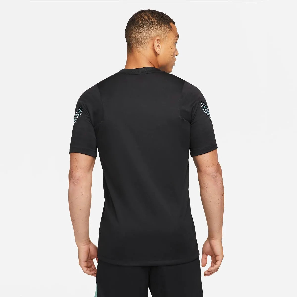 Nike 2022 Club America DF Strike Top SS - Black-Healing Jade (Model - Back)