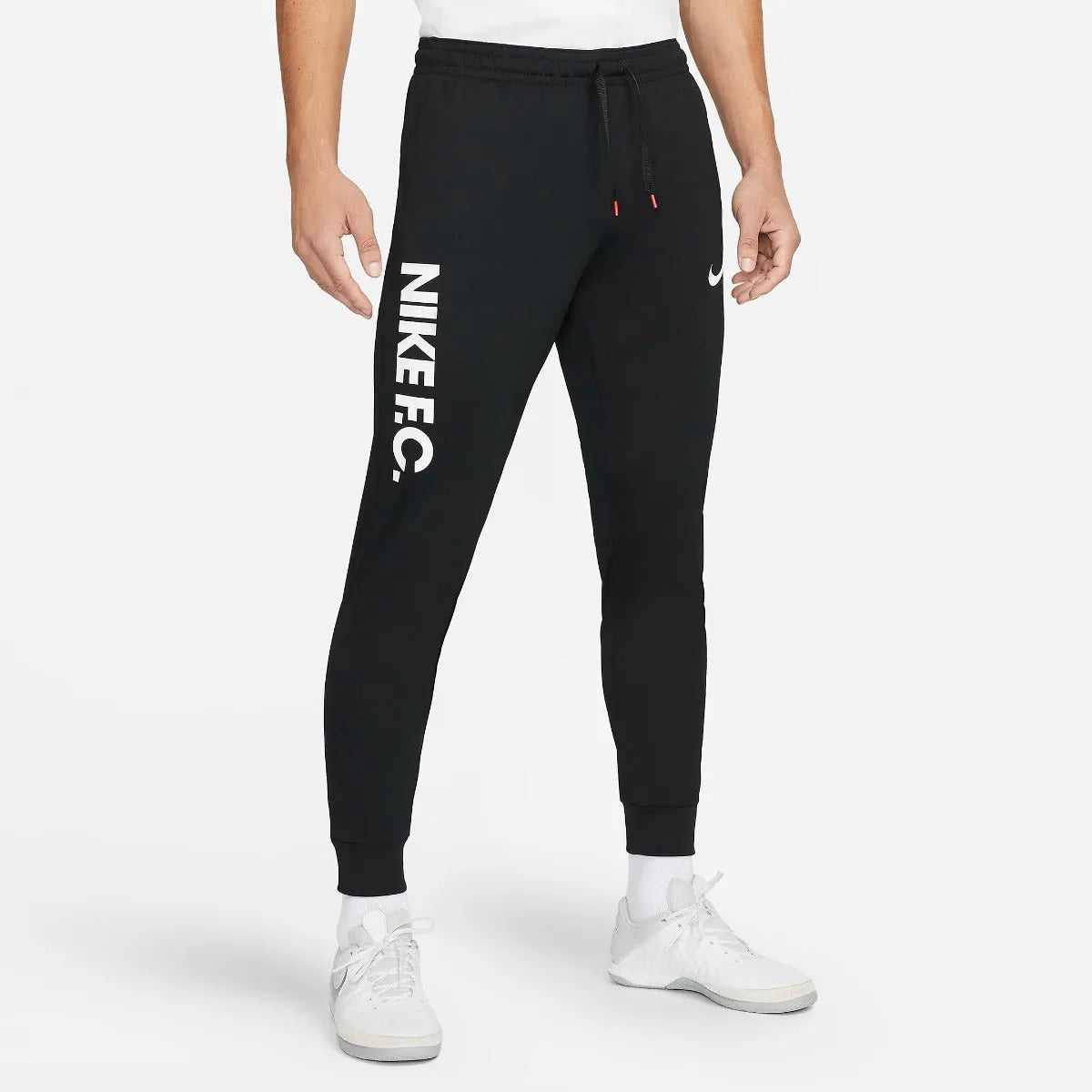 Nike DF FC Libero Pants K - Black-White (Model - Front)