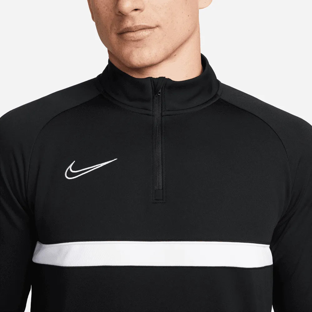 Nike Dri-Fit Academy Football Drill Long Sleeve Top - Dark-Smoke Grey (Detail 1)