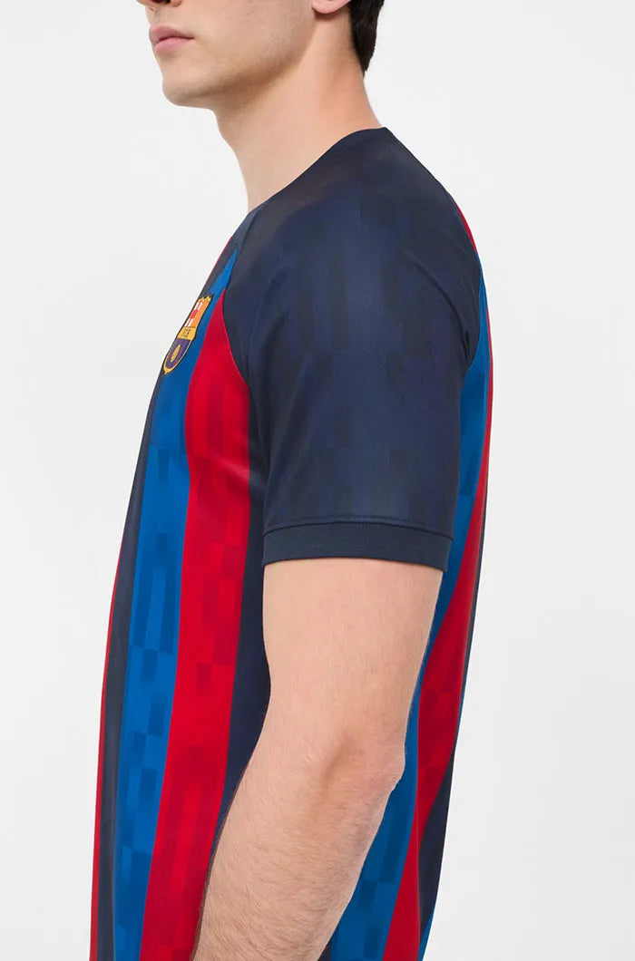 Nike 2022-23 FC Barcelona Home Jersey - Obsidian-Sesame (Side 1)