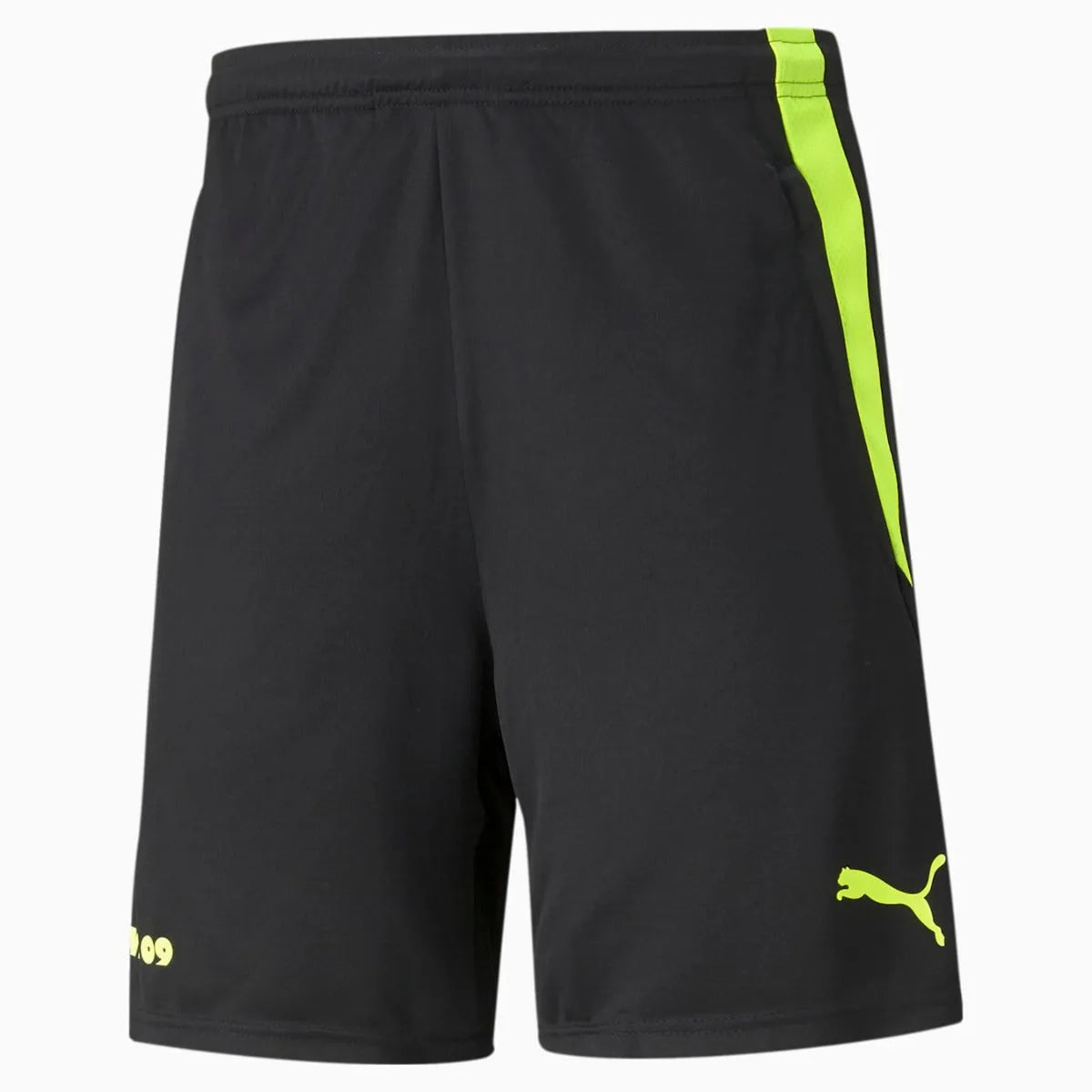 Puma Borussia Dortmund 2021-22 Training Shorts - Black-Safety Yellow (Front)