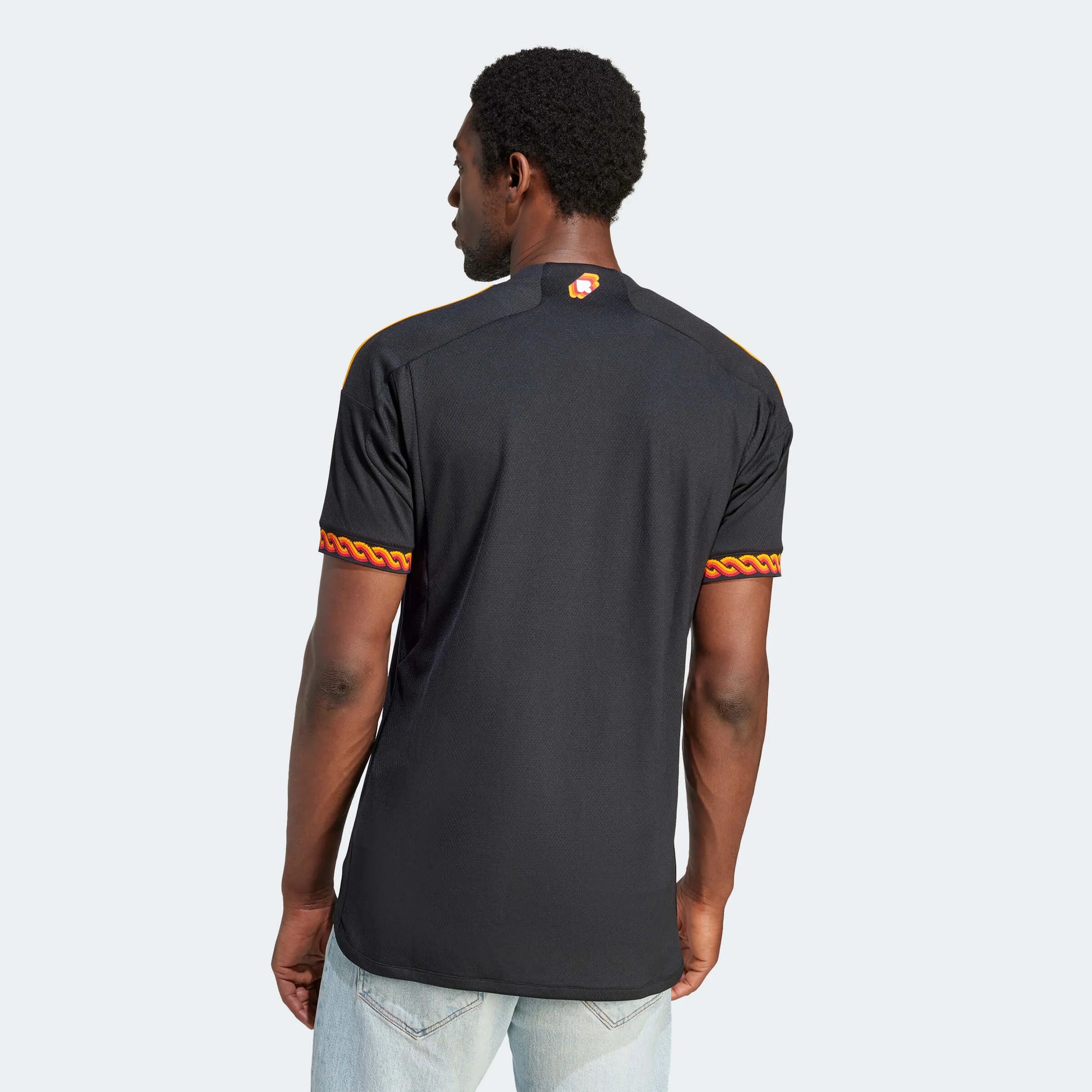 adidas 2023-24 Roma Men's Stadium Third Jersey (Model - Back)