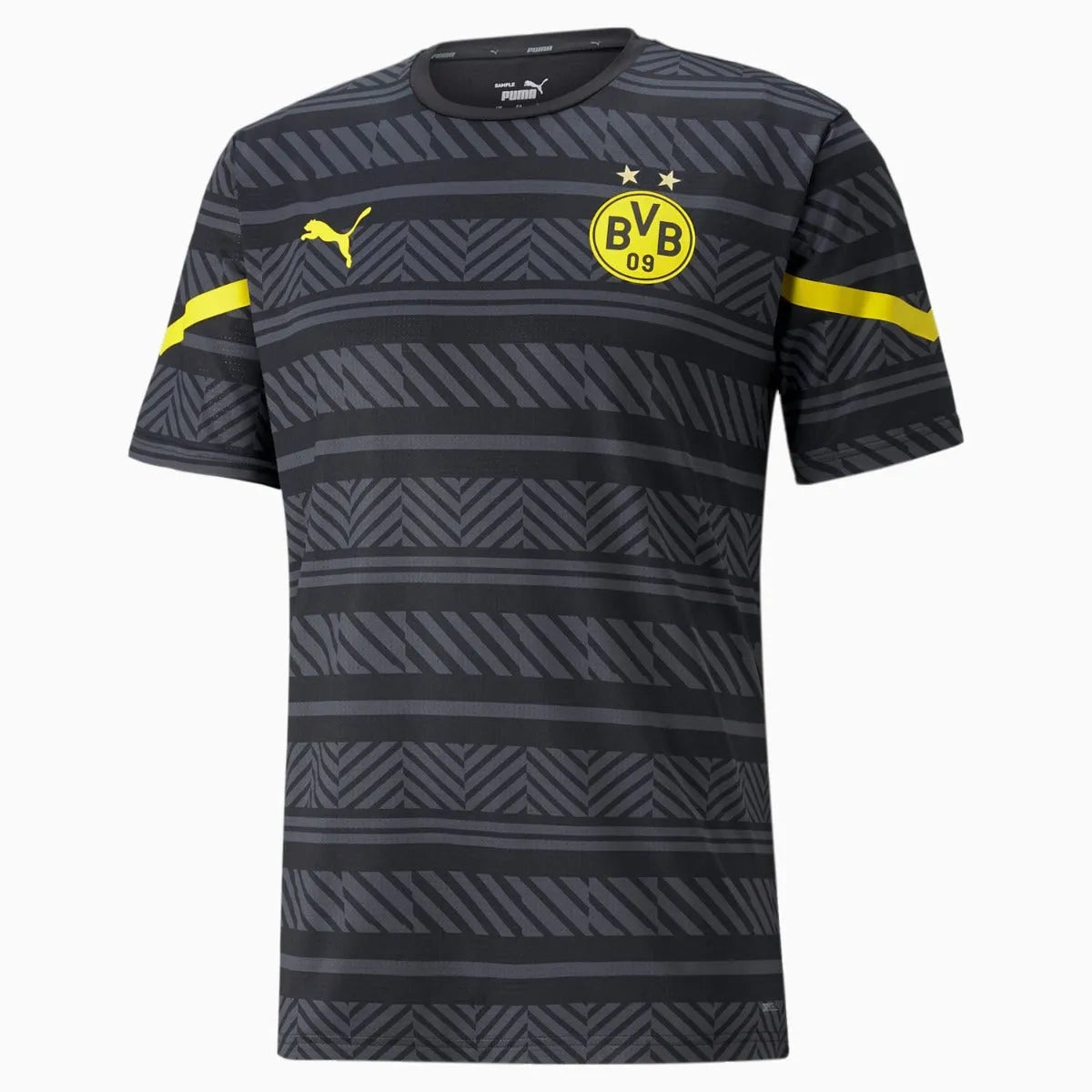 Puma 2022 Dortmund Prematch  Jersey - Black-Cyber Yellow (Front)
