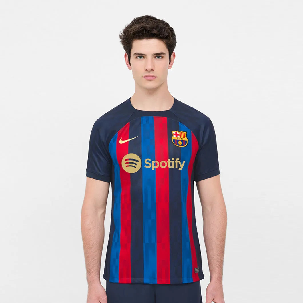 Nike 2022-23 FC Barcelona Home Jersey - Obsidian-Sesame (Model - Front)