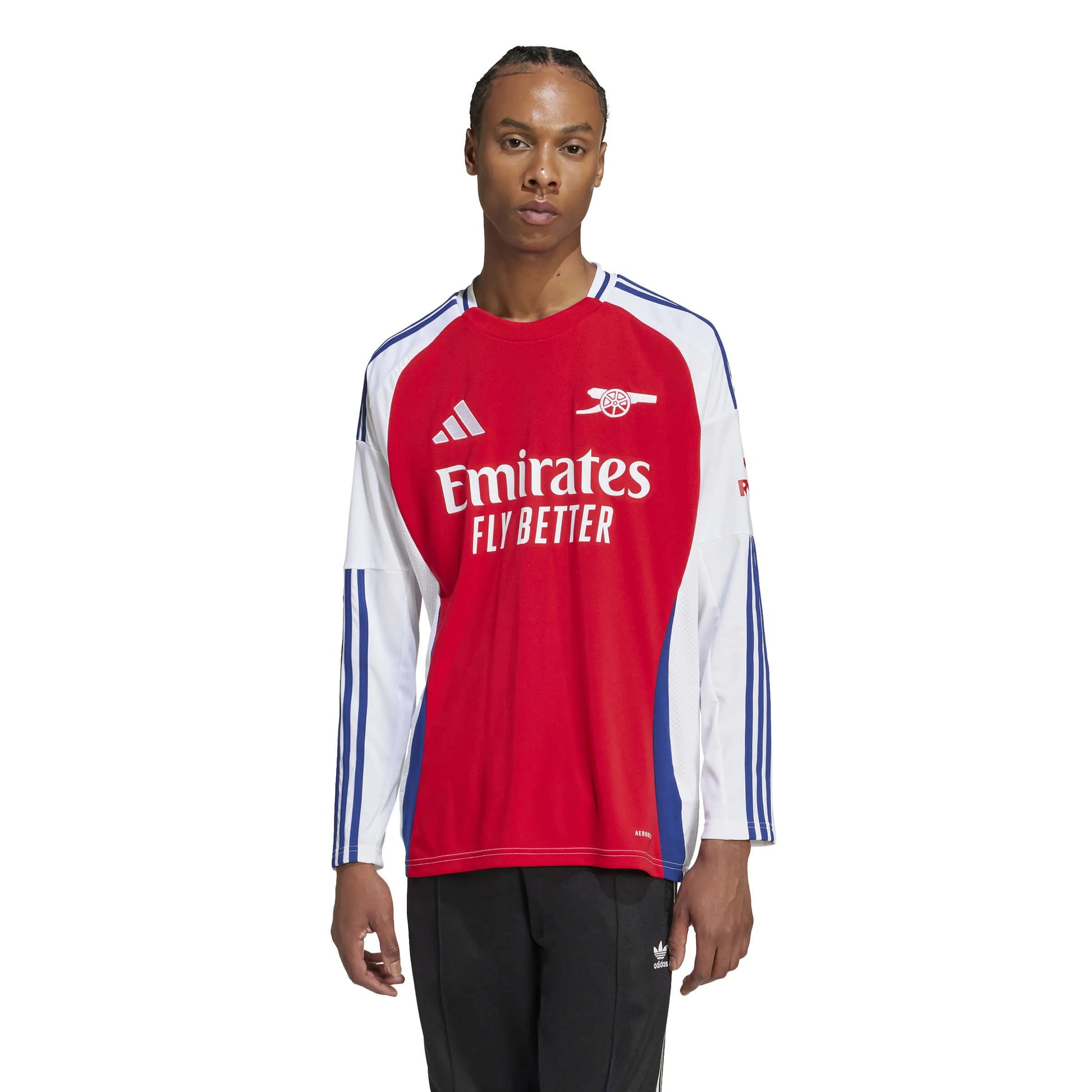 adidas 2024-25 Arsenal Men's Stadium Home Long-Sleeve Jersey (Model - Front)