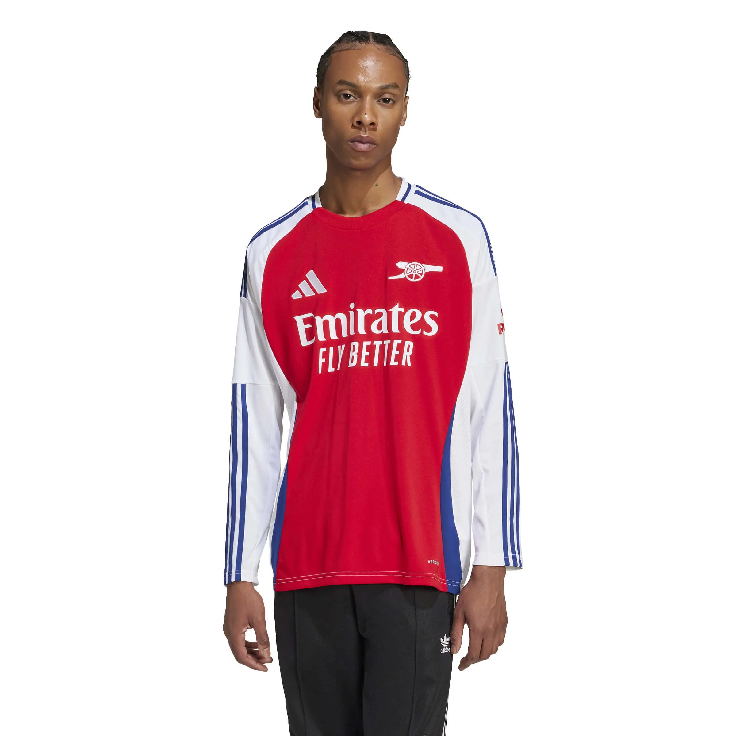 adidas 2024-25 Arsenal Men's Stadium Home Long-Sleeve Jersey (Model - Front)